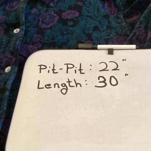 Talbots Multicolor Velvet Shirt - Picture 9 of 9